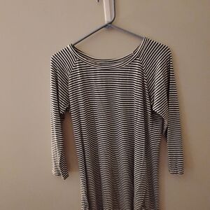 Old Navy Black and White Striped Tunic